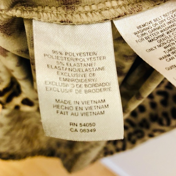 EUC Anne Klein Animal Print Dress Size L - Picture 8 of 10